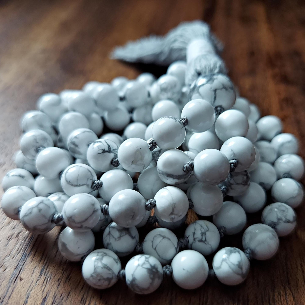 Quiet Mind Howlite Mala
