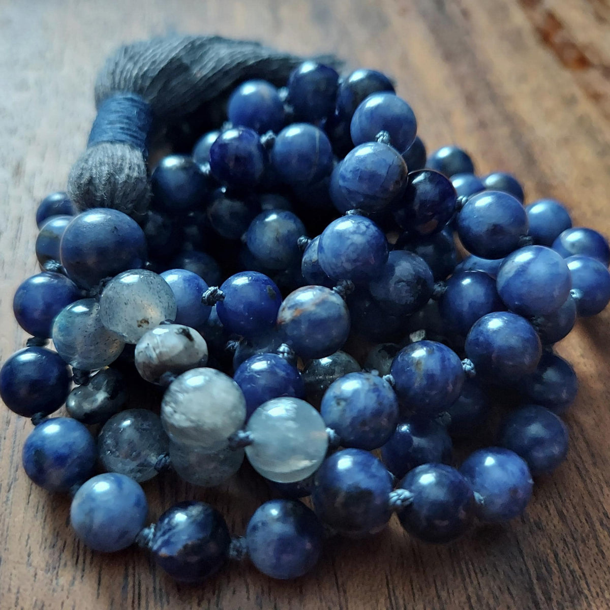 Pillars of Truth Mala with Sodalite and Labradorite