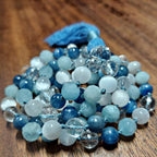 High Vibe Mala with Kyanite and Aquamarine