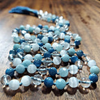High Vibe Mala with Kyanite and Aquamarine