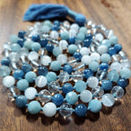 High Vibe Mala with Kyanite and Aquamarine