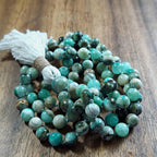 Green Goddess Mala with Chrysoprase