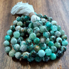 Green Goddess Mala with Chrysoprase
