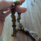 Storm Walker Pocket Mala with Pietersite, Tiger‘s Eye, and Hematite