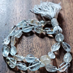 Golden Spirit Pocket Mala with Raw Topaz