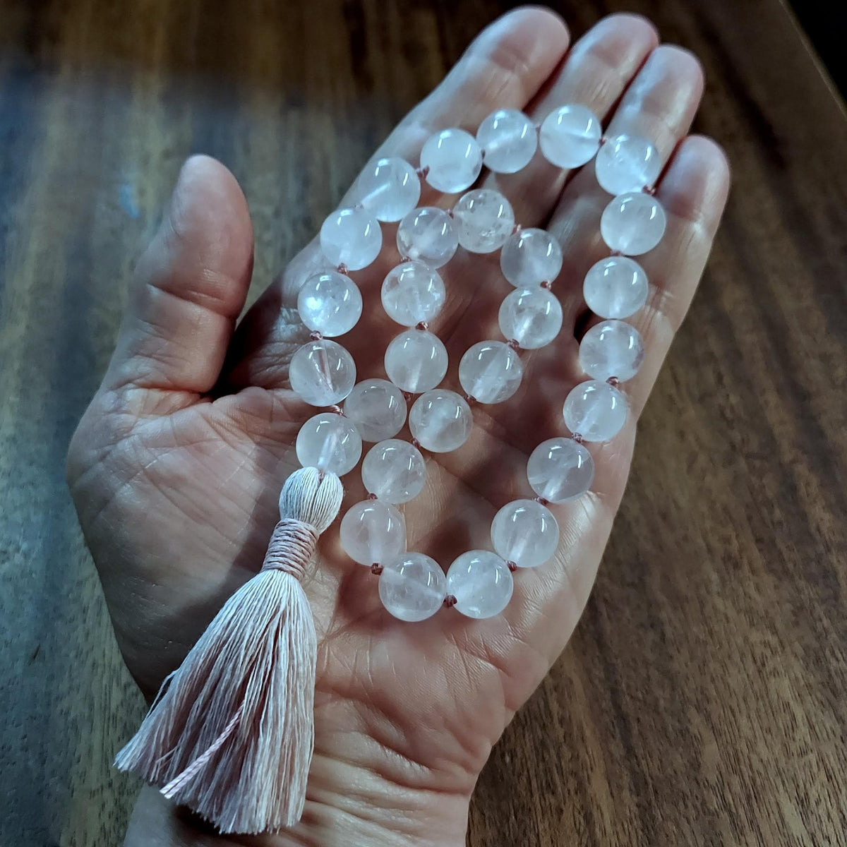 Love and Light Pocket Mala with Rose Quartz