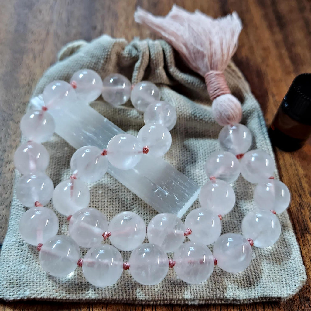 Love and Light Pocket Mala with Rose Quartz