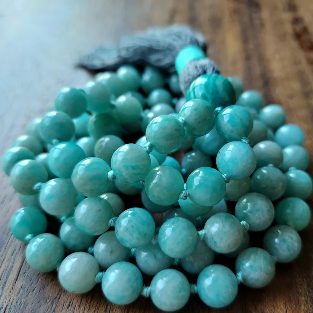 GREEN AMAZONITE CLARITY MALA - Image 7