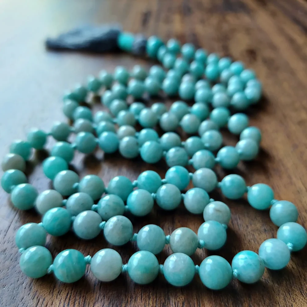 GREEN AMAZONITE CLARITY MALA - Image 3