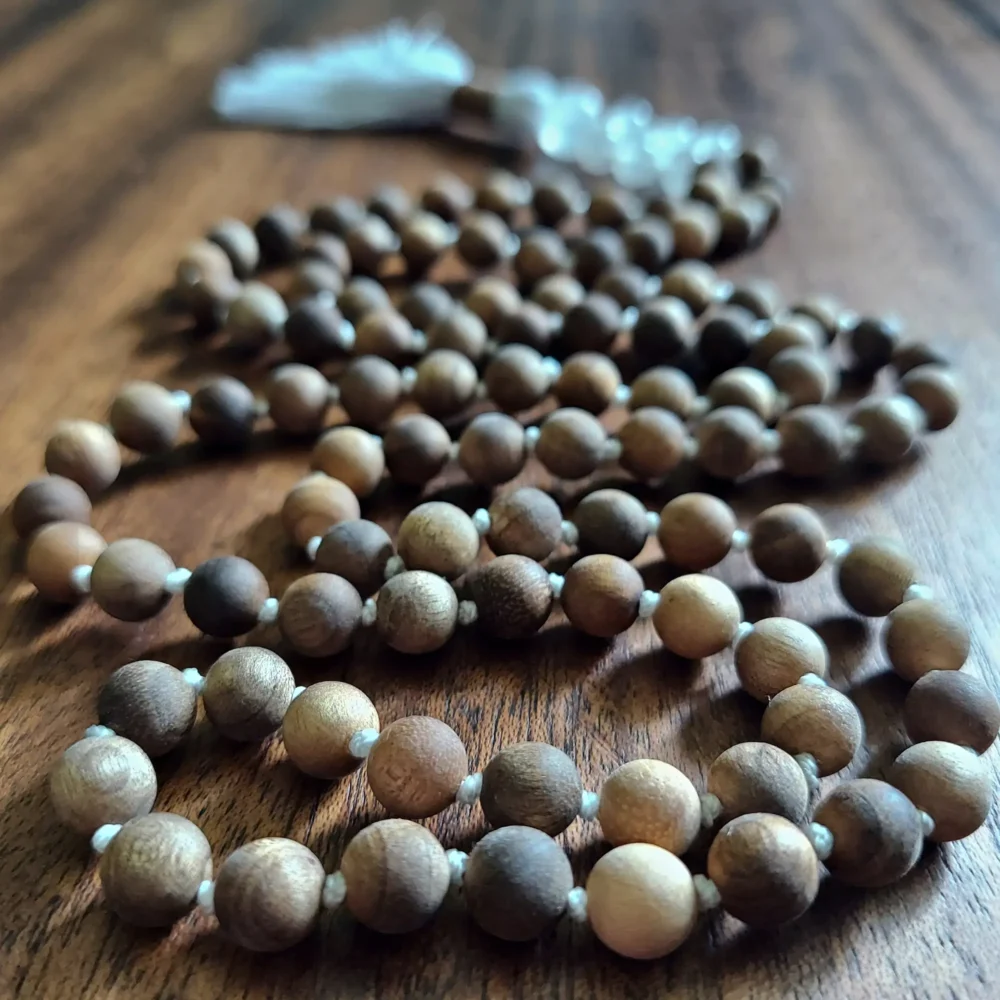 SELENITE SANDALWOOD PURITY MALA - Image 2