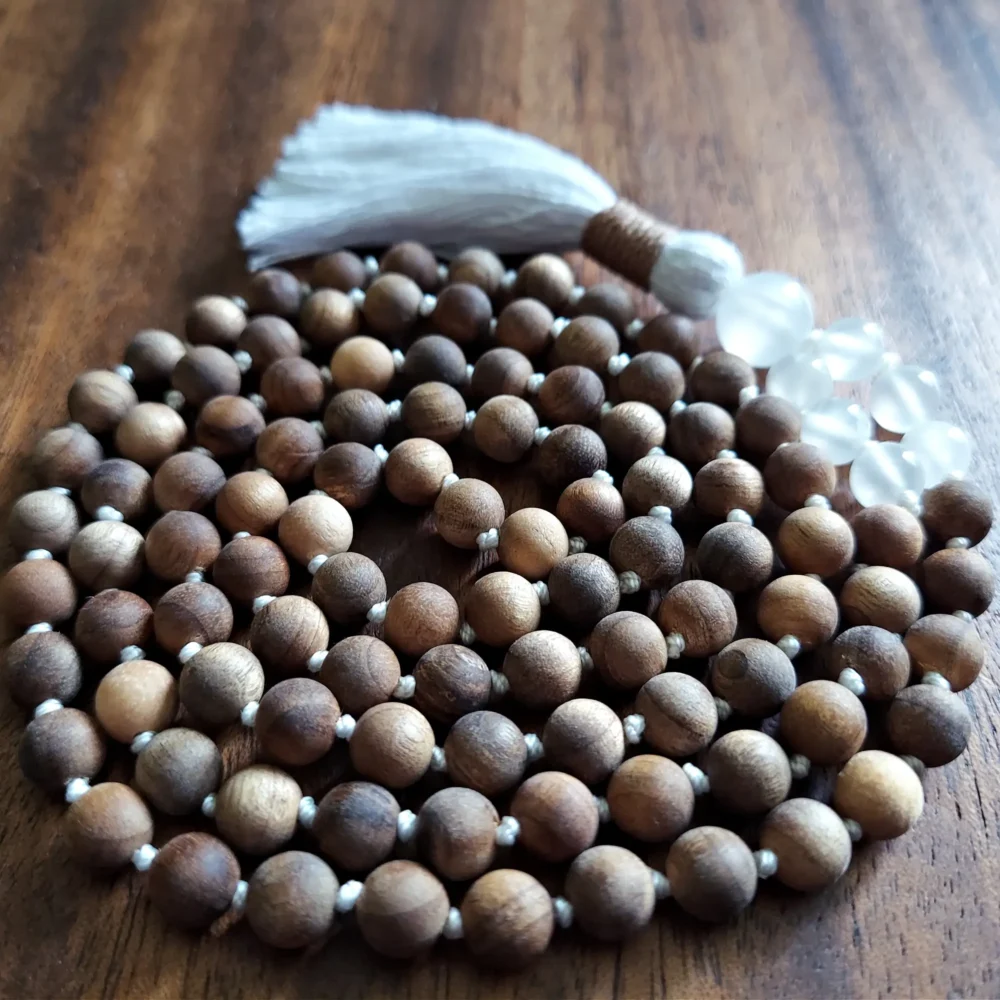 SELENITE SANDALWOOD PURITY MALA - Image 3