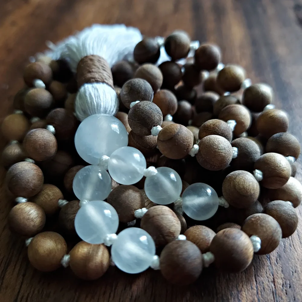 SELENITE SANDALWOOD PURITY MALA - Image 6
