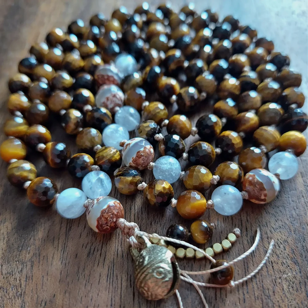 MYSTIC HARMONY TIGERS EYE BELL MALA - Image 4