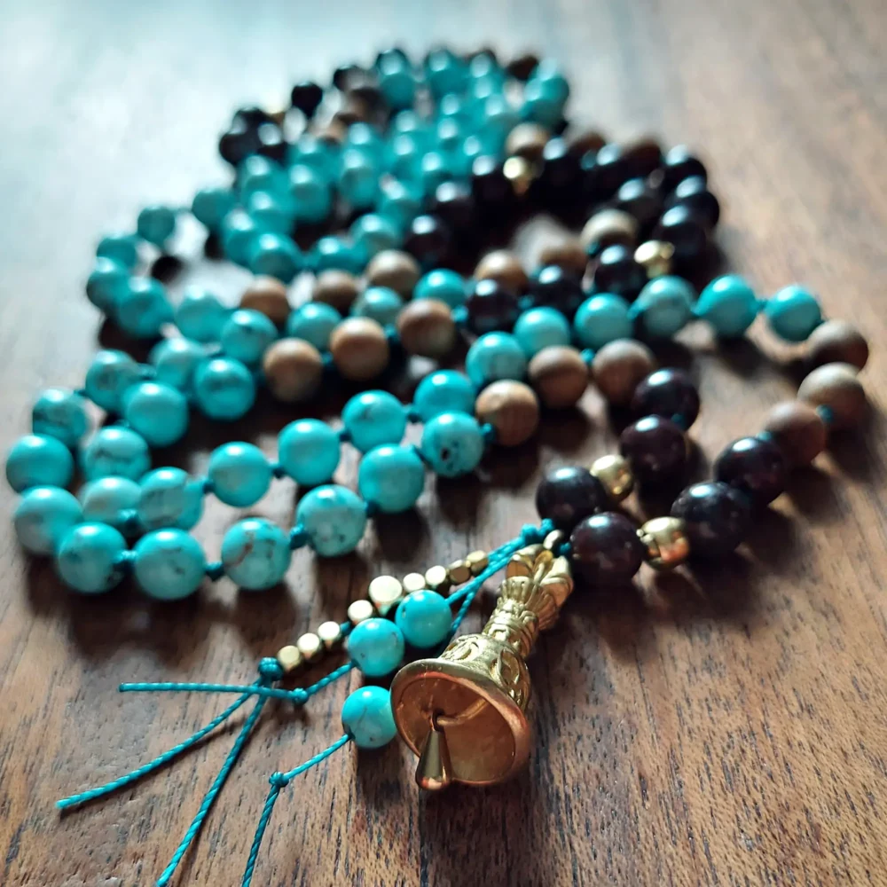 PATH OF PEACE TURQUOISE BELL MALA