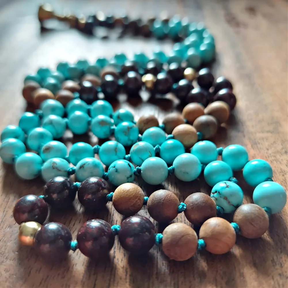 PATH OF PEACE TURQUOISE BELL MALA - Image 3