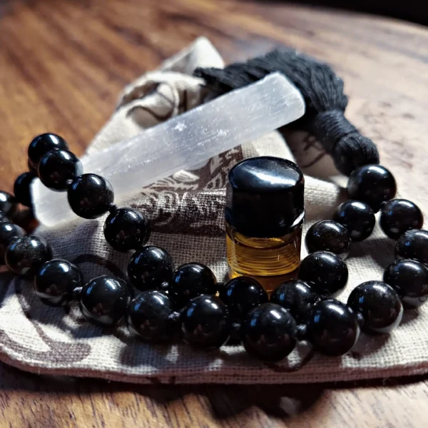 Black Obsidian Pocket Mala Set