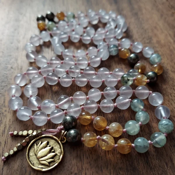Lakshmi’s Grace Mala with Rose Quartz