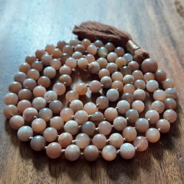 Sunstone Heart Light Mala