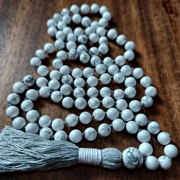 Quiet Mind Howlite Mala